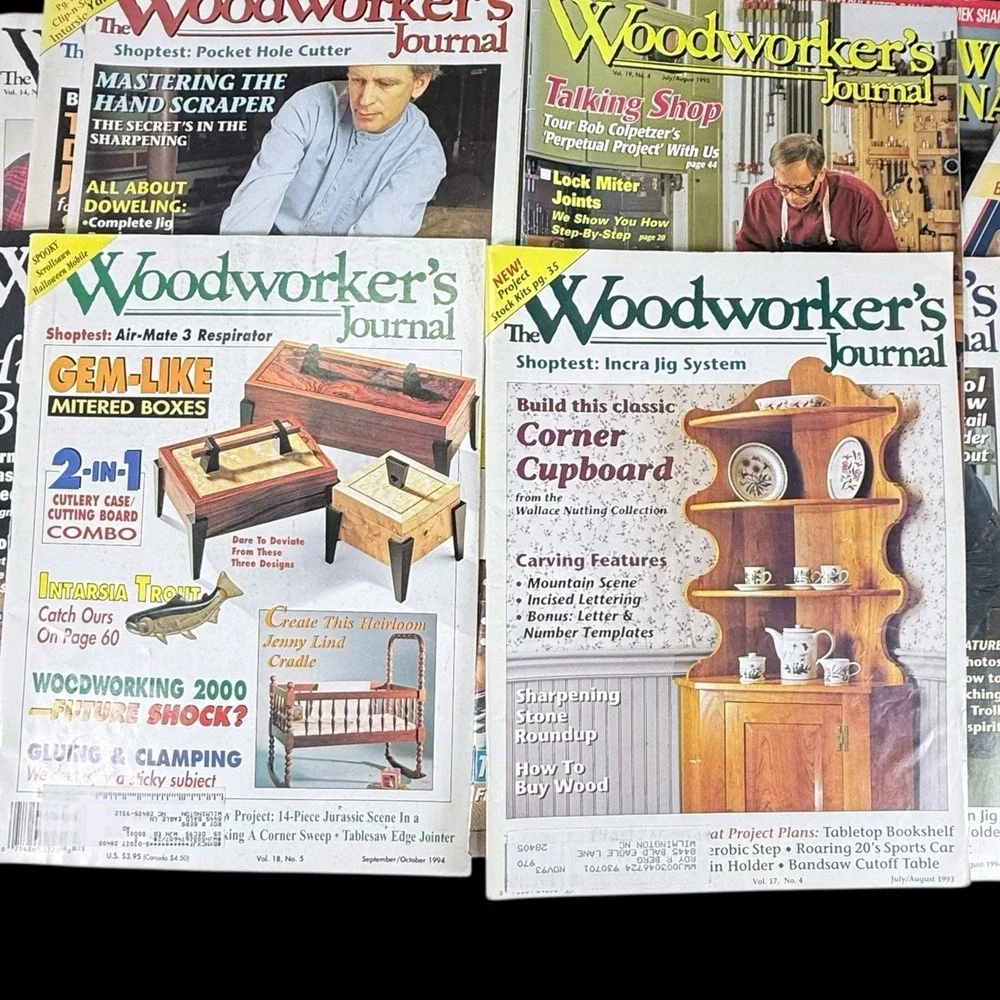 The Woodworkers Journal Woodworking Magazine Lot‎ of 24